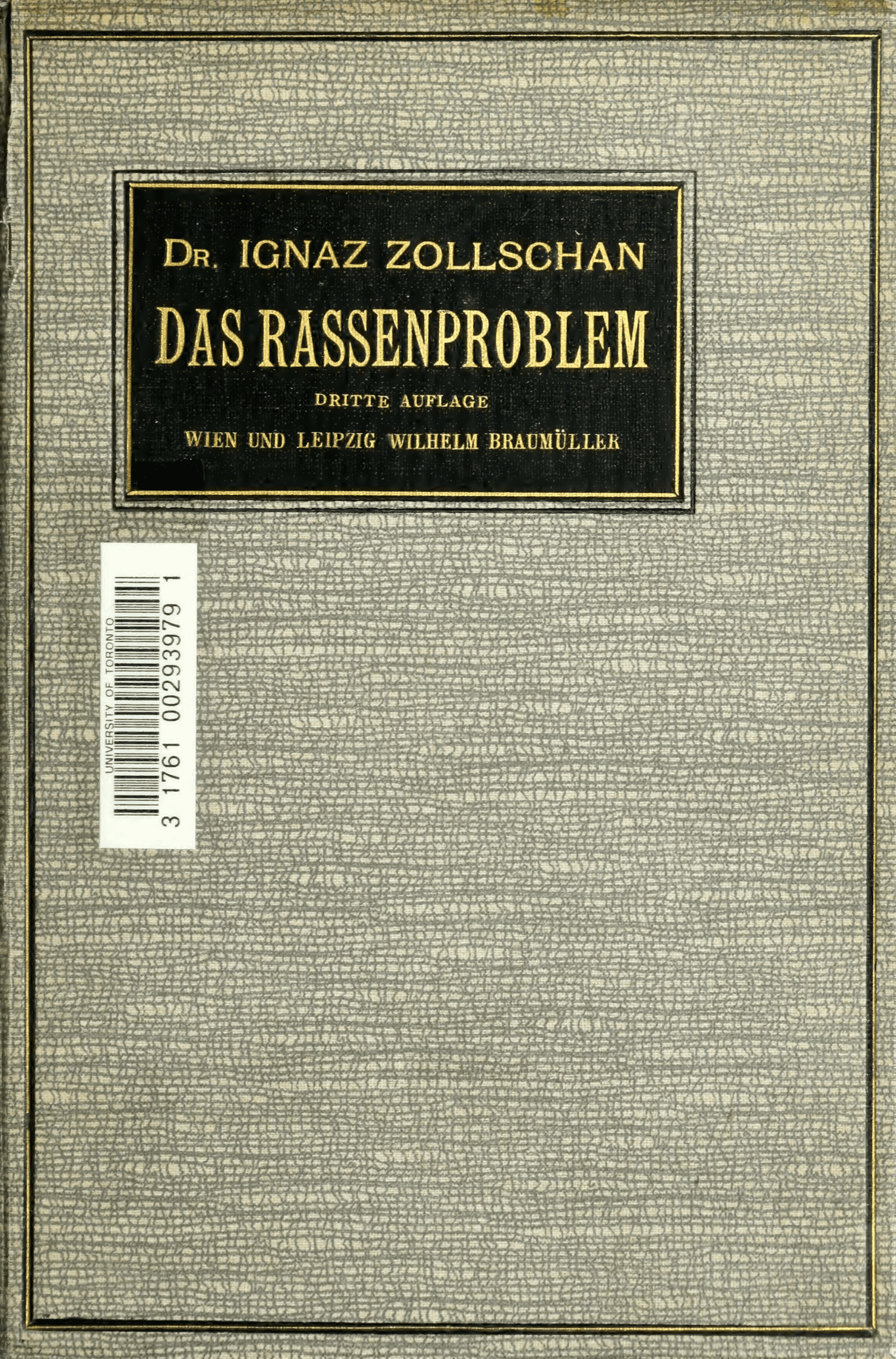 The Racial Problem (1912) cover